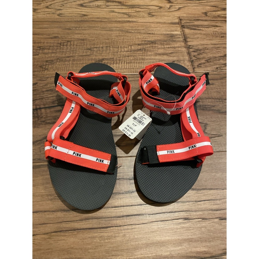 Pink - Victoria's Secret Vs Pink Strappy Sports Sandals Size 6